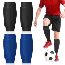 Omtofo Shin Pad Holder, Sports Shin Guard for Children, Ski Shin Pads, Shin Pads for Football, Calf Protection, Shin Pads, Shockproof, for Boys and Girls, S