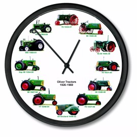 oliver New OLIVER Model 88 1948-1954 Wheel Dial Tractor Clock and Thermometer Set 10"