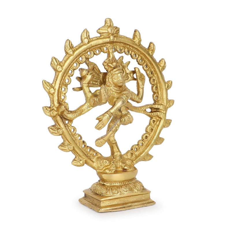 Brass Figure Nataraja 17 cm high Natraj Dancing Shiva Hindu