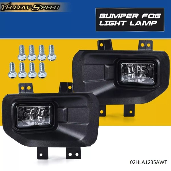 yellowspeed Fit For 2015-2017 Ford F150 Clear Lens Bumper Fog