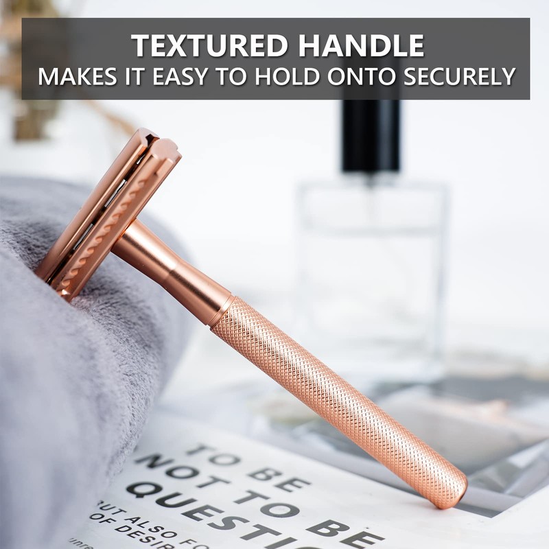 Safety Razor for Men and Women with Razor Stand,All Double