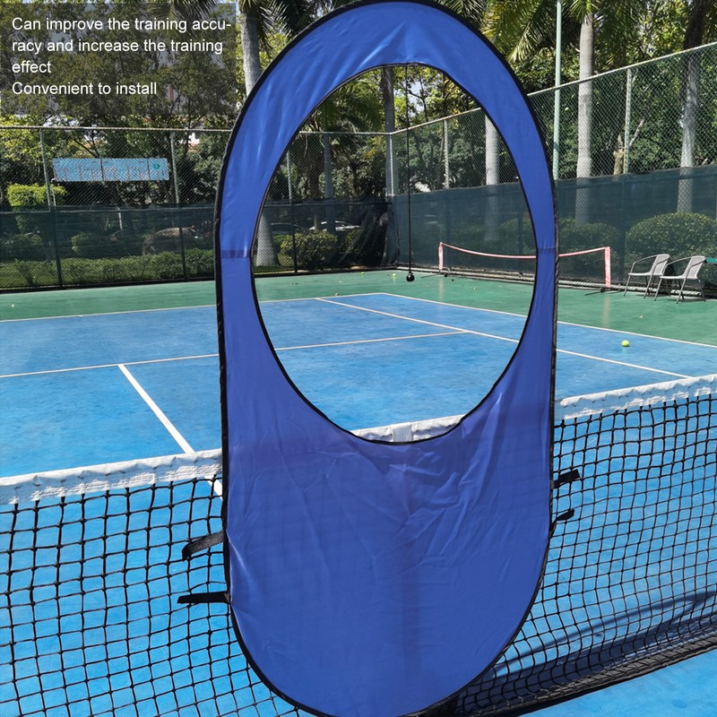POWERTI Tennis Window Target Blue Portable Nylon Tennis Training Equipment