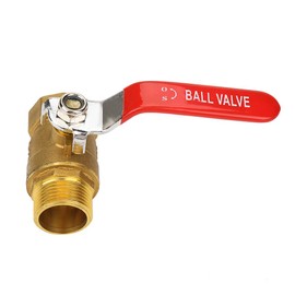 Ball Valve, 3/4"BSP DN20 Brass Pipe Ball Valve Male and Female Thread Normal Pressure Switch Controller for Water, Double Direction Flow