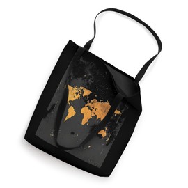 World Map Grunge Tote Bag