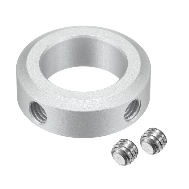 Sourcing Map 2pcs Aluminium Split Shaft Collar, 20mm x 10mm
