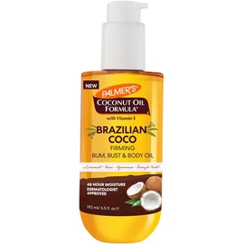 Palmer's Coconut Oil Formula Brazilian Coco Firming Body Oil - Aceite Reafirmante Coco con Vitamina E, Humectación 48 horas, Dermatológicamente Probado, 192ml