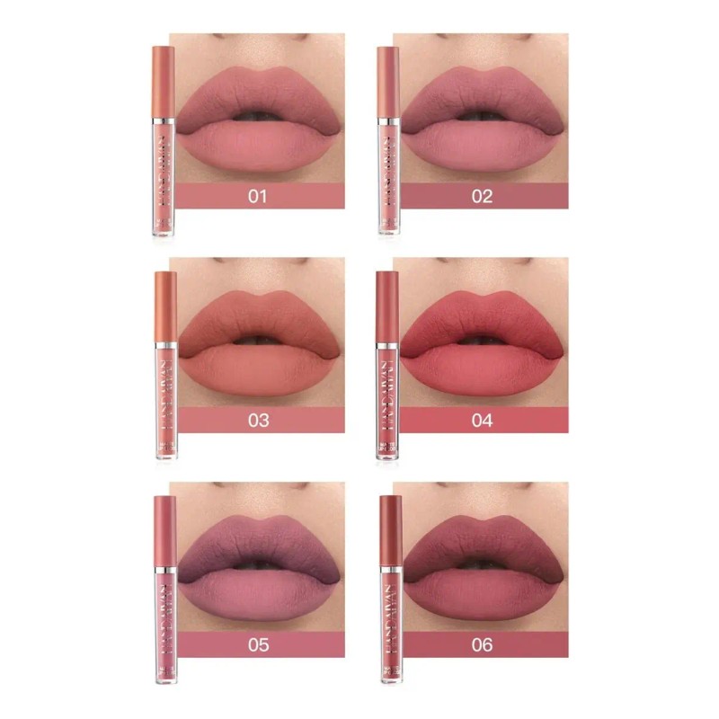 Set De Pintalabios Mate, Paquete De 6 Mascarillas Labiales G