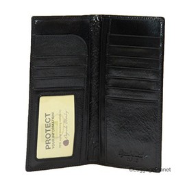 Osgoode Marley Sienna Collection Coat Pocket Mens RFID Leather Wallet (Black)