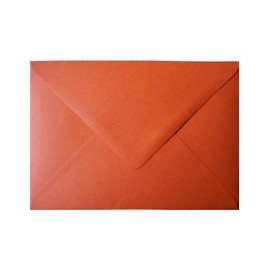 Netuno 100 Envelopes Brick Red DIN B6 125 x 175 mm 120 g Materica Terra Rossa Ecological Envelopes for Weddings Christmas Easter Birthday Invitations Recycled Envelopes B6 Colourful