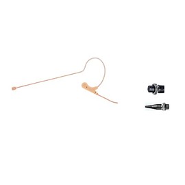AV-JEFE AVL670 Professional Omnidirectional Earhook Microphone (Tan Color, with Mipro Screw-on Mini 4pin XLR Connector)