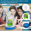 JIAWANSHUN Glass Vacuum Bell Jar with Base Vaccum Demonstration Kit