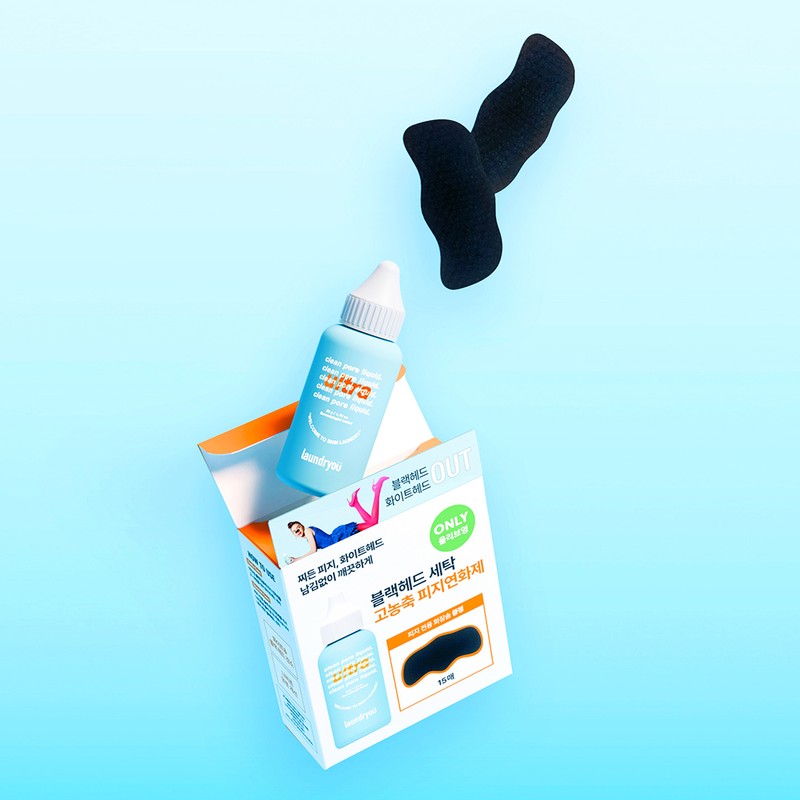 laundryou Clean Pore Liquid Ultra 50g Set (+Cotton Pads 15ea)