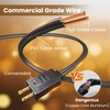 RTTY Outdoor String Lights 60 FT, Patio Lights with 32pcs