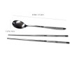 GARASANI Korean Traditional Cutlery Stainless Steel Spoons and Chopsticks Set