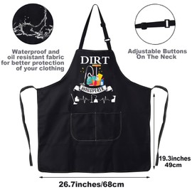 JNIAP Cleaning Lady Apron, Housekeeper Janitor Custodian Gift, Dirt Whisperer Apron For Housekeeping, Large
