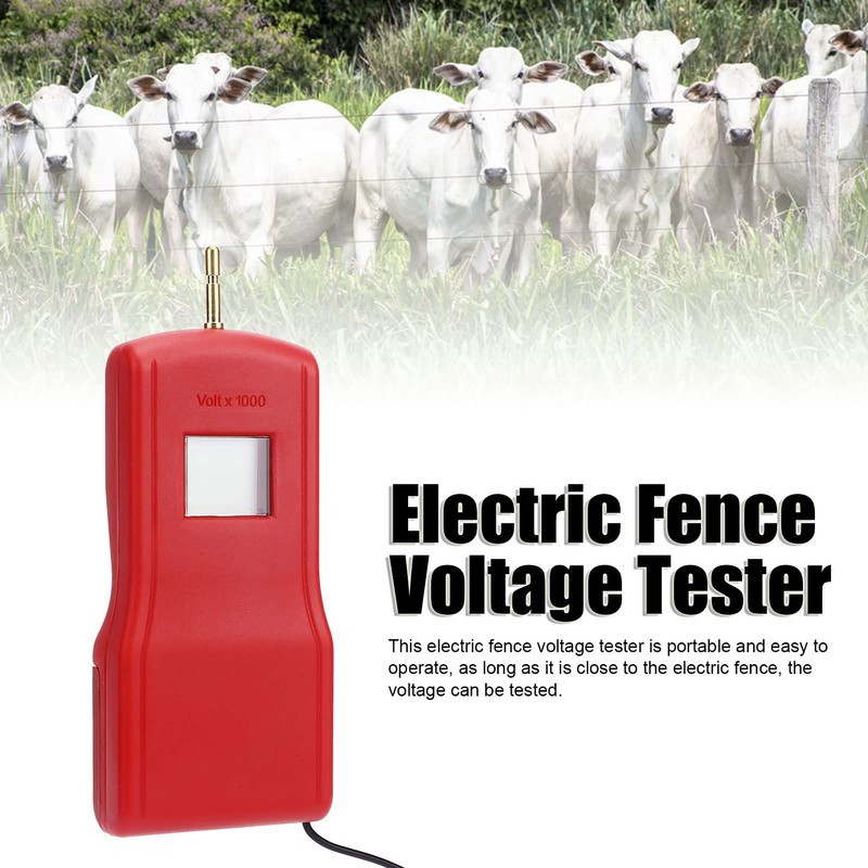 Digital Electric Fence Voltage Tester Voltmeter High Voltage Range up