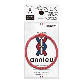annieu Hair Rubber Hair Accessory Bracelet [Hairdresser Initiated] Annu (Red)