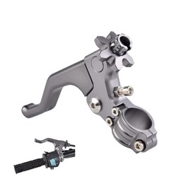 Universal Short Stunt Clutch Lever CNC 22mm 7/8" Handlebar Motorcycle Dirt Bike Fits for CBR 600 F2 F3 F4 F4i CRF250R CBR300R CRF450R CRF250L CRF250M CRF 250X 450X GROM(Titanium)