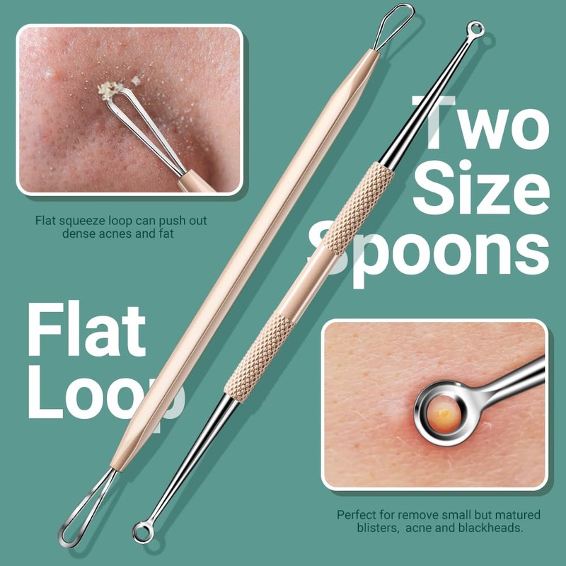 TsMADDTs Blackhead Remover Tools, Ingrown Hair Removal Kit Blackhead Remover