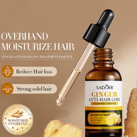 2 Pack Ginger Hair Treatment Oil, Hair Growth Serum for Hair Loss, Deep Moisturizing Serum for Dry, Damaged & Coarse Hair, Strengthening Silky Hair Essential Oil Growth for All Hair Types