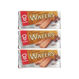 Garden Cream Wafers Chocolate Flavor 200g, 3 Pack