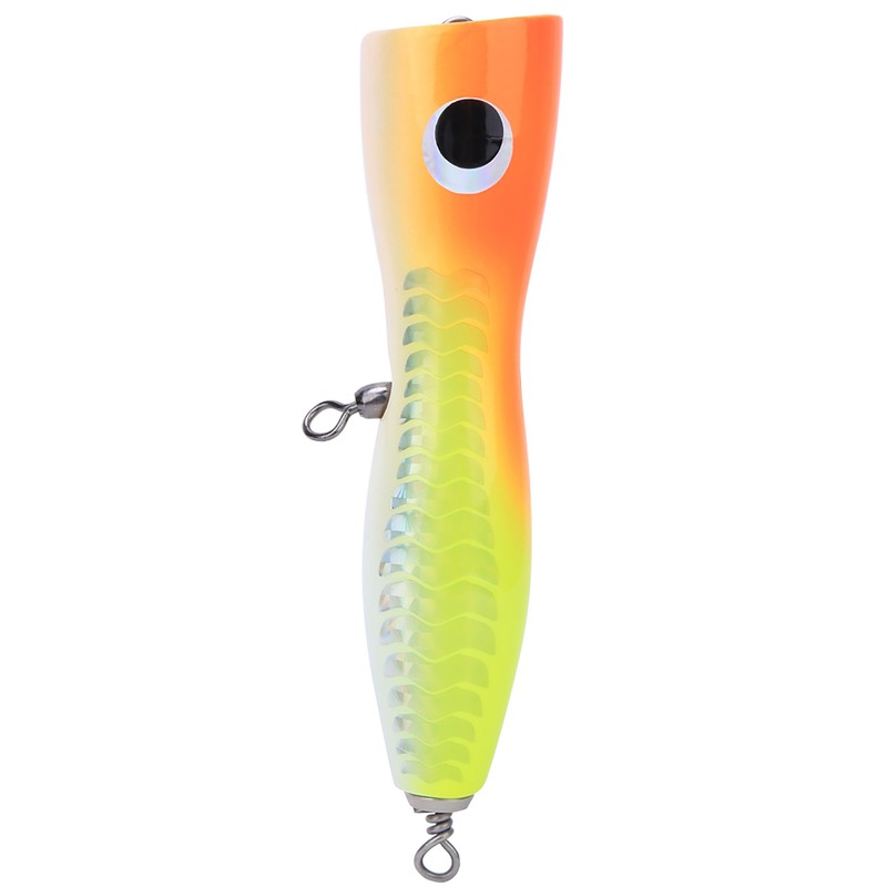 Wooden Large Artificial Popper Fish Lure Topwater Simulation Bait Sea