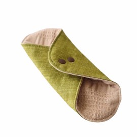 Flower Cloth Fabric AquaPad Organic Cotton Medium (approx 15 X Approximately/15 cm) Colors (Matcha)