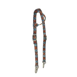 Showman Wild West Feathered Single Ear Nylon Headstall