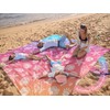WEKAPO Beach Blanket Waterproof Sandproof & Sand-Free Beach Mat with