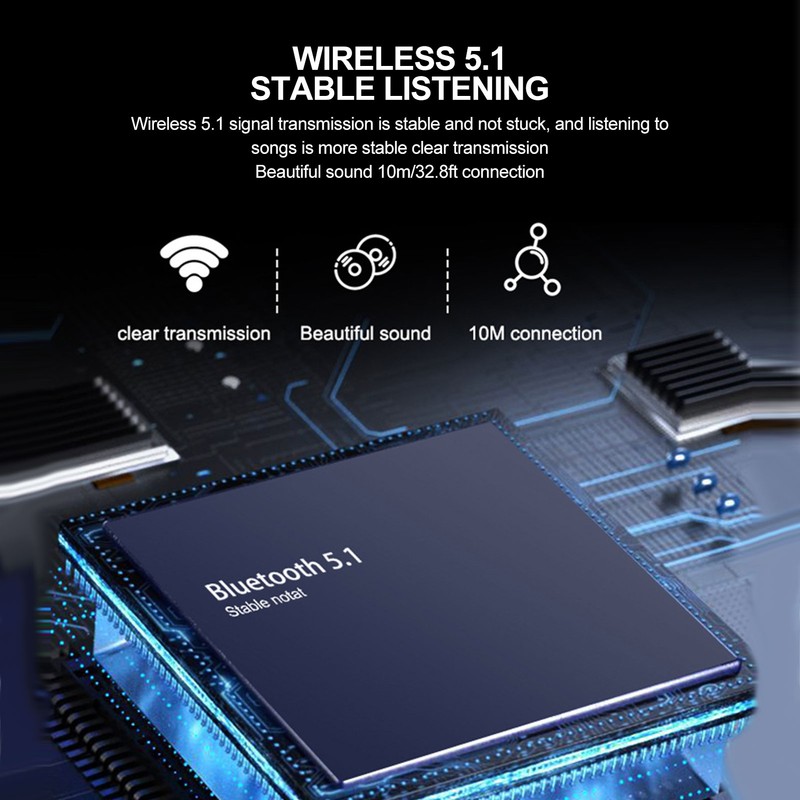 Bluetooth 5.1 Aux Adapter Built in Mic Hands Free Call