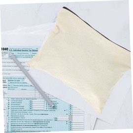 Housoutil 10pcs Canvas Tool Pouch Durable Zippered Storage Bag for Small Tools Makeup and Art Supplies Wear-Resistant Utility Organizer for Easy Access and Carrying