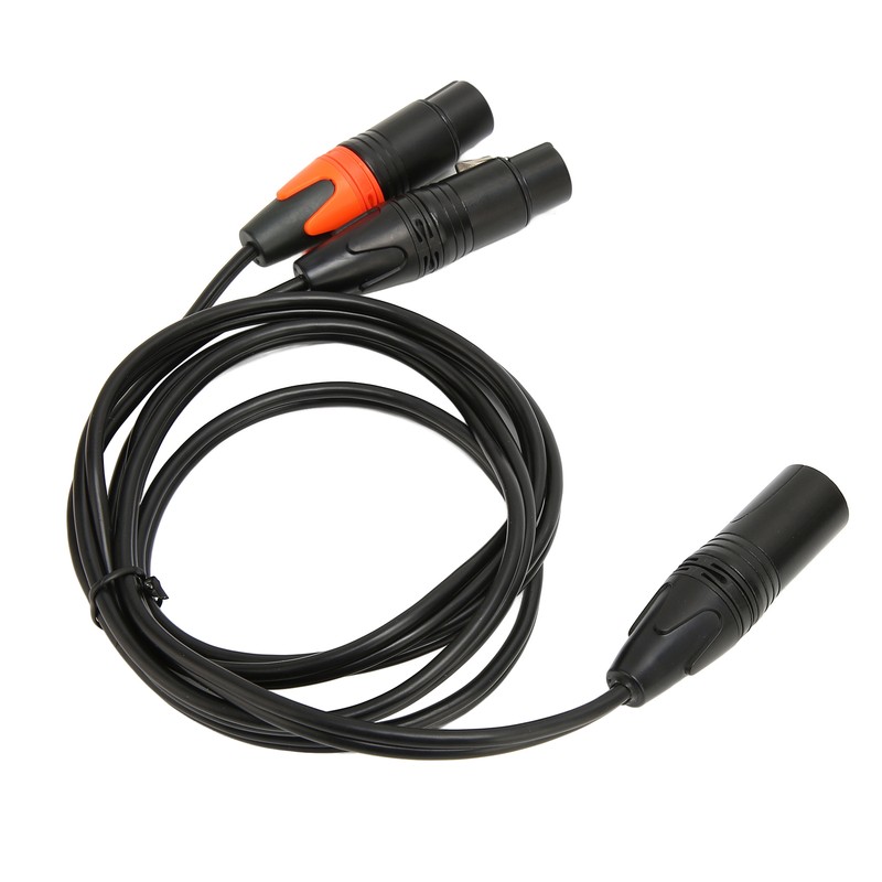 XLR Male to Dual XLR Female Cable Y Type Splitter
