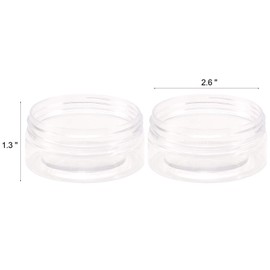 Tecbeauty 12-Pack 100ml Empty Clear Plastic Slime Storage Favor Jars for Beauty Products, DIY Slime Making, Gold