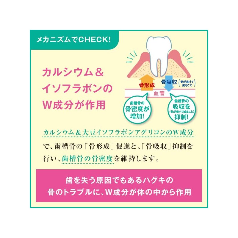 GUM Oral Health Tablets, Calcium & Isoflavones, 60 Tablets