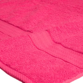 GLAMBURG 700 GSM Premium 8-Piece Towel Set - Contains 2 Bath Towels 30x54, 2 Hand Towels 16x28, 4 Wash Cloths 13x13 - Luxury Hotel & Spa Quality - Durable Ultra Soft Highly Absorbent - Hot Pink