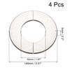 sourcing map Wall Split Flange, Stainless Steel Round Escutcheon Plate