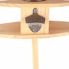 Outdoor Wine Table Portable Wine Picnic Table Wooden Wine Holder
