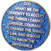 GORLENKE30 Year AA Medallion Reflex Blue Glitter Gold Plated Color