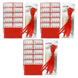 Set of 36 Cello Loot Treat Bags! Includes Bags, Ribbons, Twist Ties, and Tags! 3.75" x 11.25" - Christmas Cello Loot Bags Perfect for Any Occasion This Holiday Season! (36)