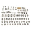 106pcs Dreadlocks Hair Rings Alloy Different Shapes Exquisite Patterns Hair