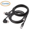 Paquete combinado Cable Matters Cable Ethernet de ángulo recto Cat