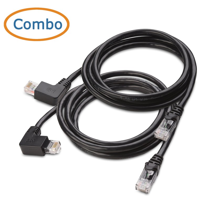 Paquete combinado Cable Matters Cable Ethernet de ángulo recto Cat