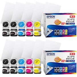 Genuine Epson KETA-5CL KEN-MB/TAK-PB/TAK-C/TAK-M/TAK-Y Ink Bottle, 2 Sets of 5 Colors, Compatible with EW-M752T