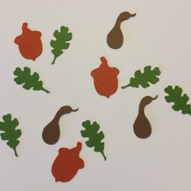 1in Confetti Set, Acorn Cut Out, Oak Leaf Cut Out, Gourd Cut Out, Woodland Theme, Rustic Theme, Fall Decorations, Autumn Decorations, Thanksgiving Decorations, Party Supplies