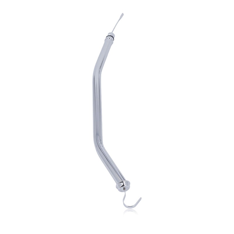 22in Transmission Oil Dipstick Silver Chrome Stainless Steel Tube for