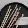 Updo Hair Stick & Ornamental Hairpin Hair Stick 4 - Multi Marble 4ea