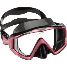 Cressi Liberty Triside Spe Diving Mask, Black/Black/Pink