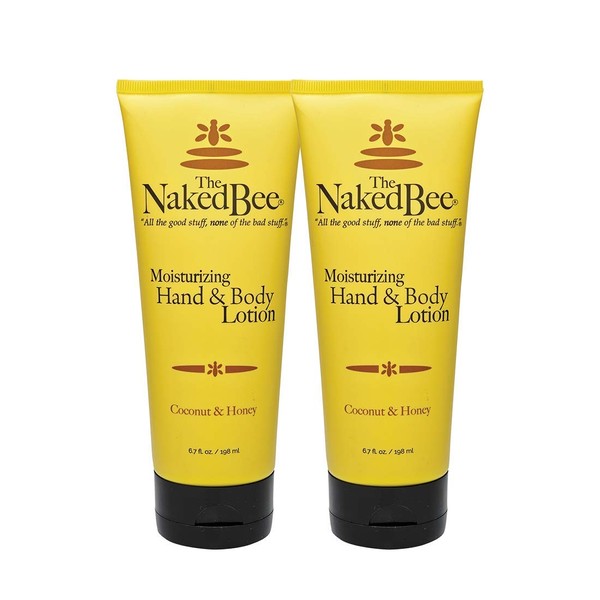The Naked Bee Coconut & Honey Moisturizing Hand & Body Lotion, 6.7 Oz - 2 Pack