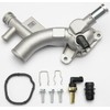 Aluminum Engine Coolant Thermostat Housing Water Outlet Compatible with 2011-2016