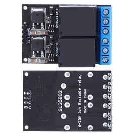 DC 12V 2-Channel Relay Module, Bistable Self-Locking Low Pulse Trigger Boards MCU Module
